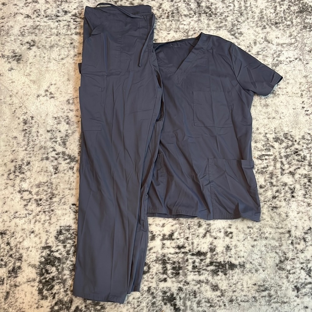 Scrubstar Scrub Set- Gray- Unisex(M)